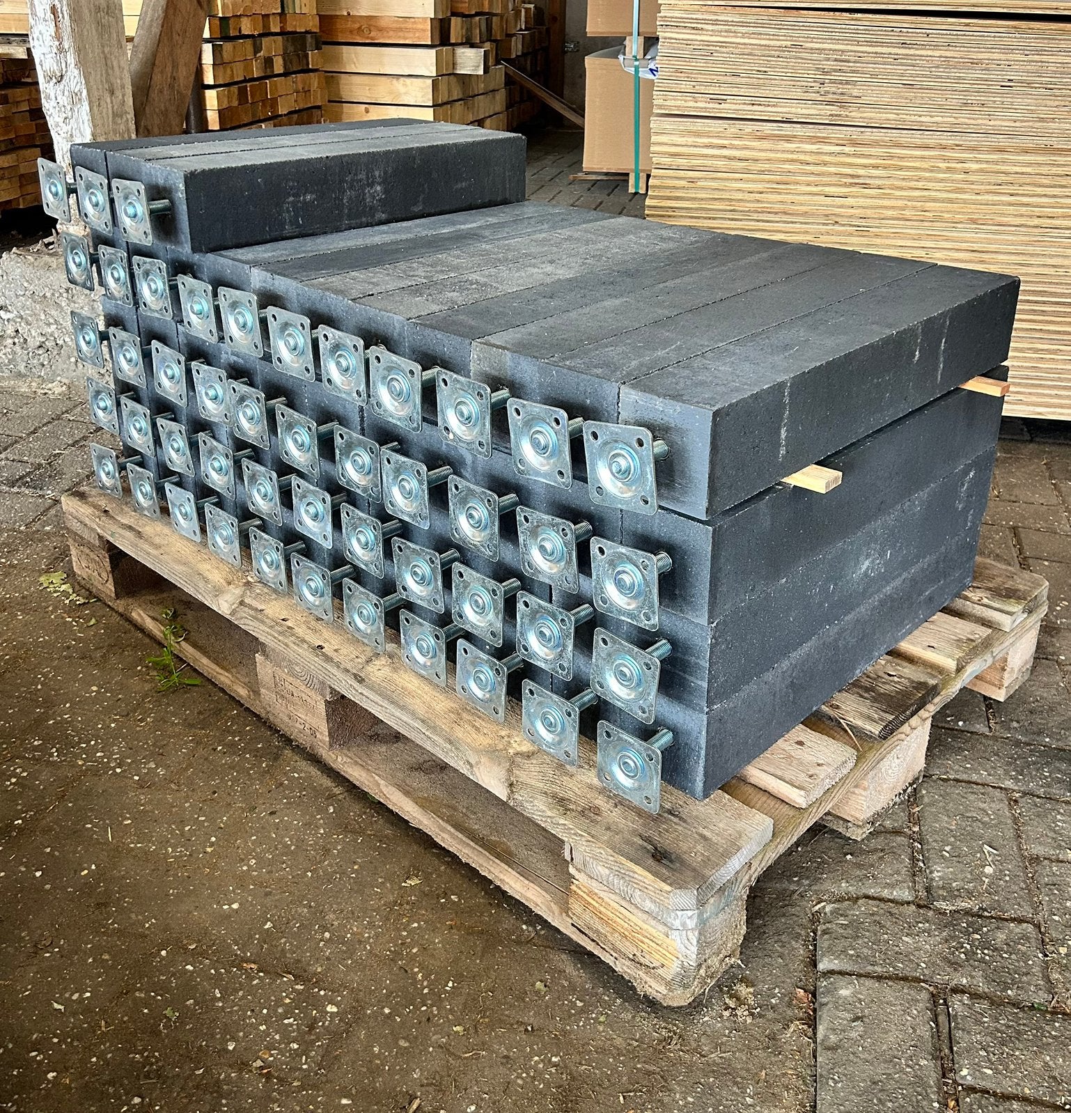 beton poeren, Ophalen, Zo goed als nieuw, 250 cm of meer, Planken