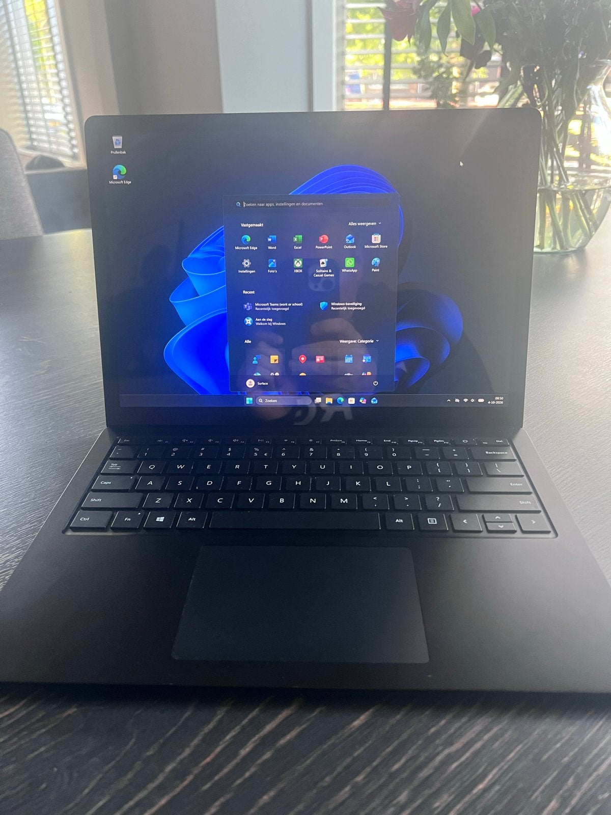 Ms Surface Laptop 3 | 13.5” | i5 | 8GB | 256GB SSD Matzwart, Computers en Software, Gebruikt, 2 tot 3 Ghz, Qwerty, 8 GB