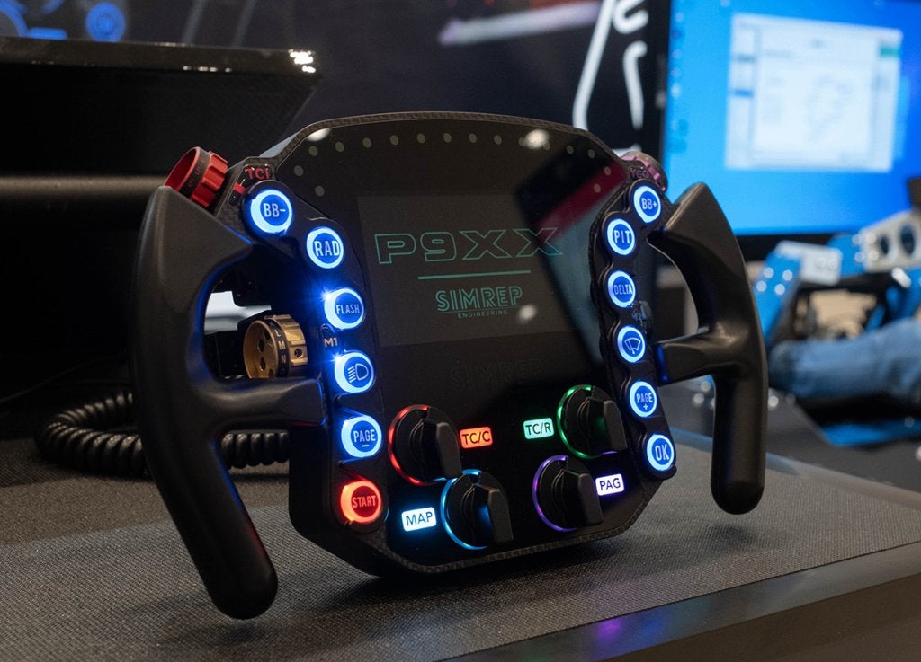 SimRep Engineering P9XX Sim Racing Wheel + 50mm Alu Hub, Computers en Software, Joysticks, Zo goed als nieuw, Ophalen