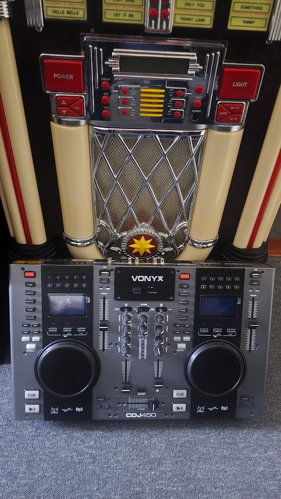 Vonyx CDJ 450 cd/mp3 speler met Bluetooth, Usb en mengpaneel, Muziek en Instrumenten, Dj-sets en Draaitafels, Ophalen of Verzenden