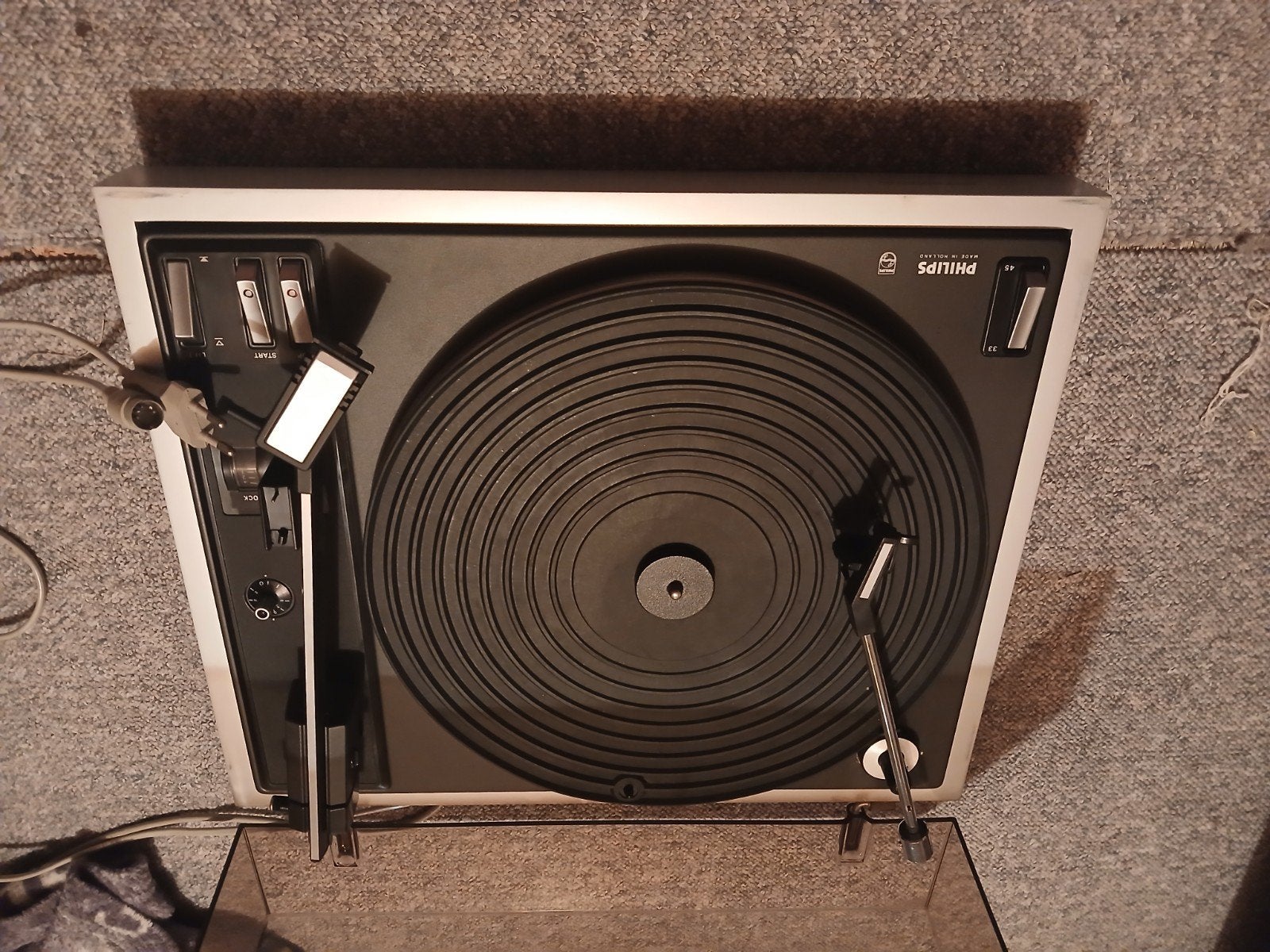 Philips 418 Automatic Platenspeler (5-polige stekker), Audio, Tv en Foto, Platenspelers, Ophalen