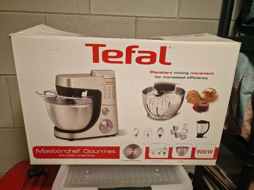 Tefal Masterchef Gourmet keukenmachine – vrijwel ongebruikt!, Ophalen, 4 liter of meer, 3 snelheden of meer, Zo goed als nieuw