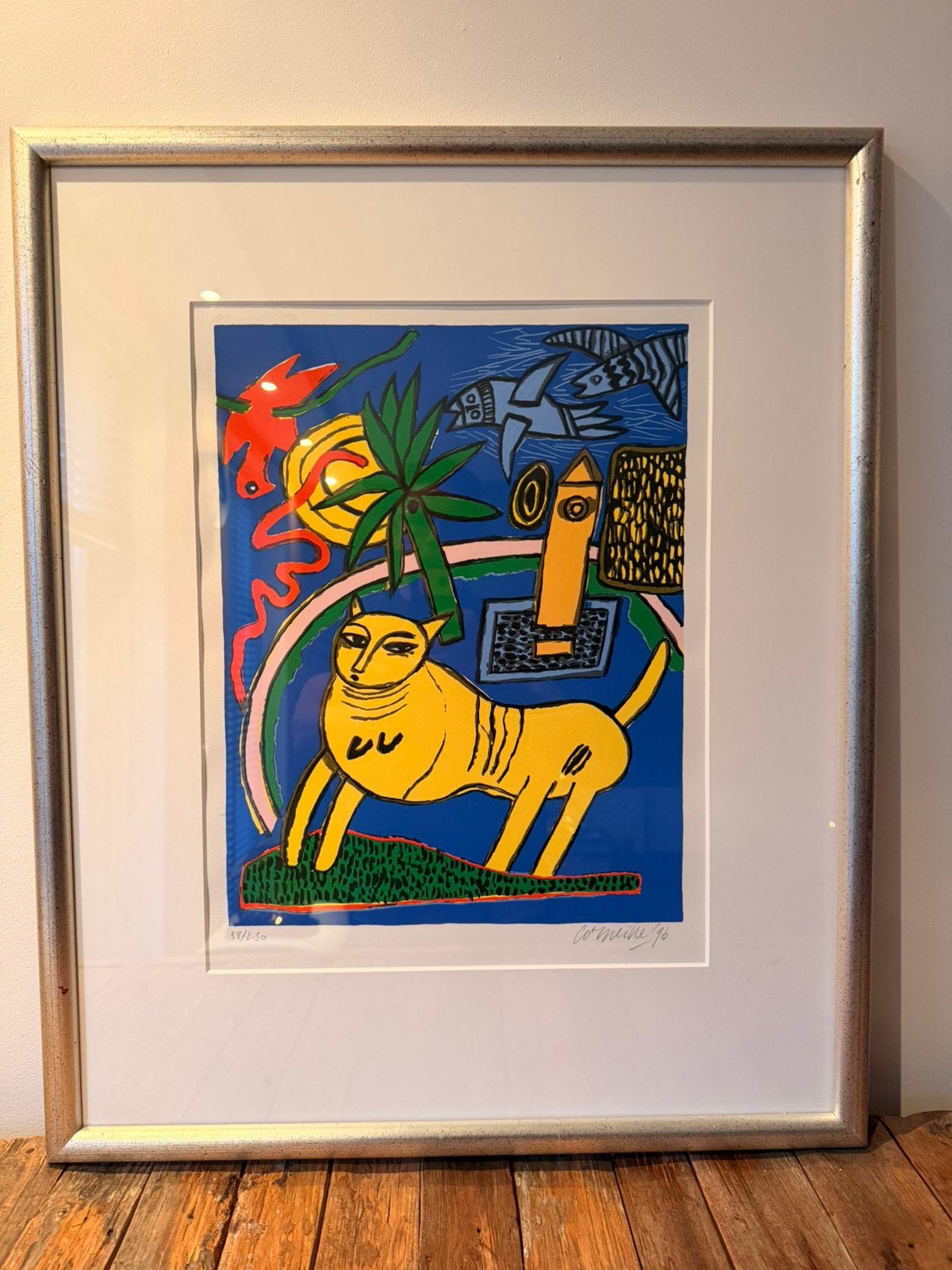 Corneille 1995 huit chats 5, Antiek en Kunst, Ophalen of Verzenden