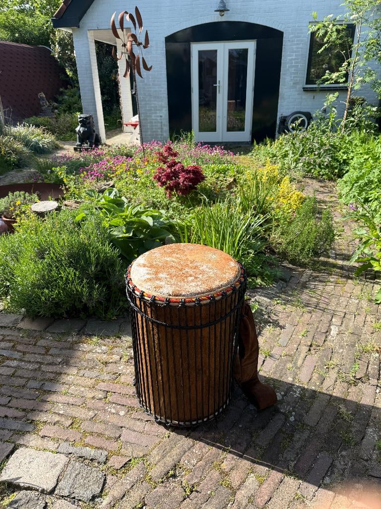 Afrikaanse Doundoun /dundun (Kenkéni) drum mooi geluid €110, Ophalen of Verzenden, Zo goed als nieuw, Trommel