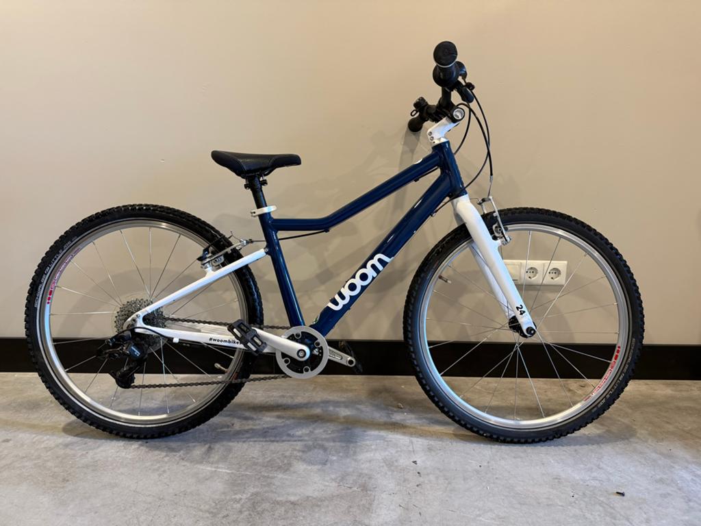 Woom 5 Kinderfiets 24 inch, Gebruikt, Velgrem, Versnellingen, Minder dan 49 cm