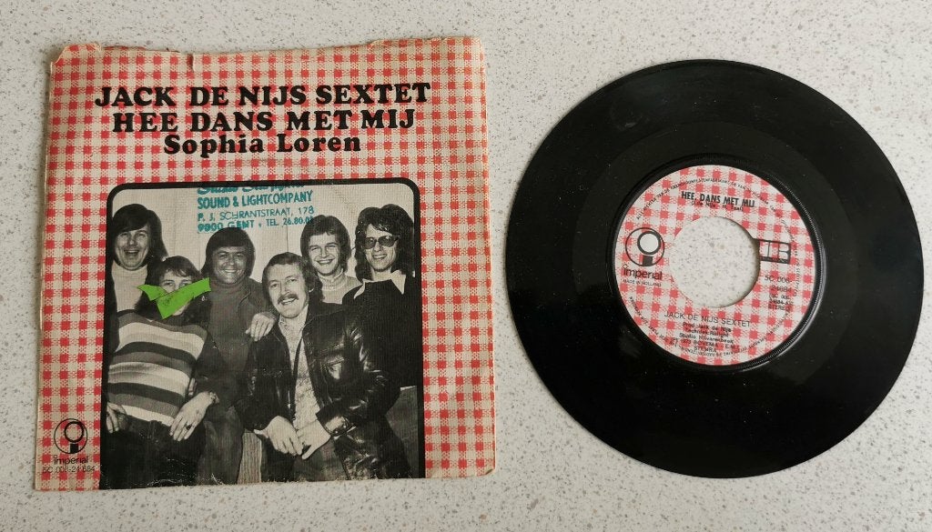 Single Jack de Nijs Sextet - Hee dans met mij, Ophalen of Verzenden, Gebruikt, Overige formaten, Levenslied of Smartlap