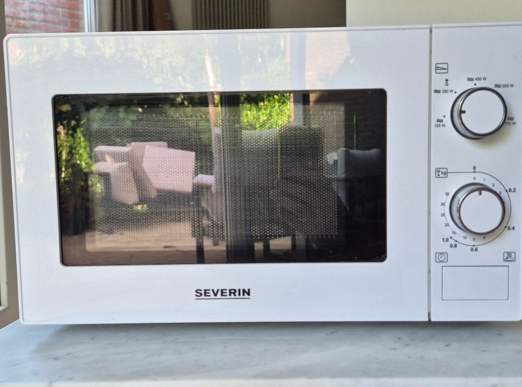Severin Magnetron MW 7770 - Wit, Ophalen, Gebruikt, Magnetron, Draaiplateau
