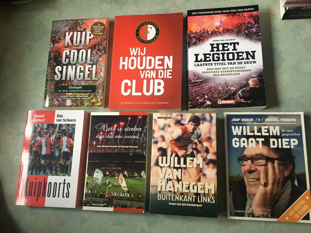 voetbalboeken- Feijenoord boeken ( 7 stuks ), Ophalen of Verzenden, Zo goed als nieuw, Balsport