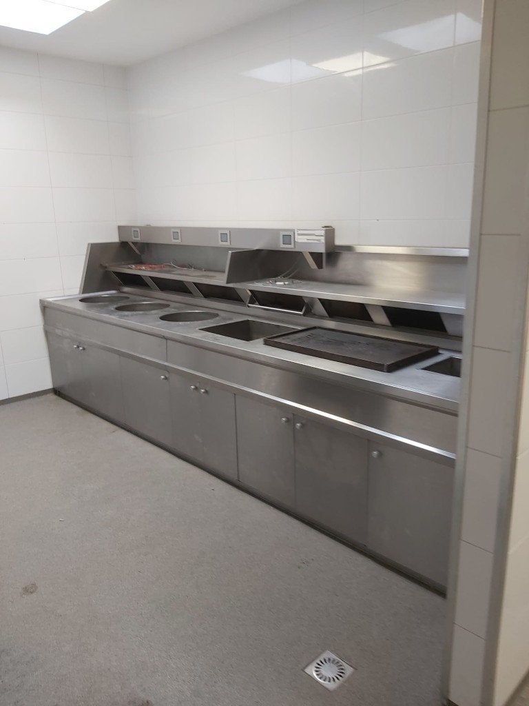 Bakwand 4,2m, Ophalen of Verzenden, Gebruikt, Fornuis, Frituur en Grillen