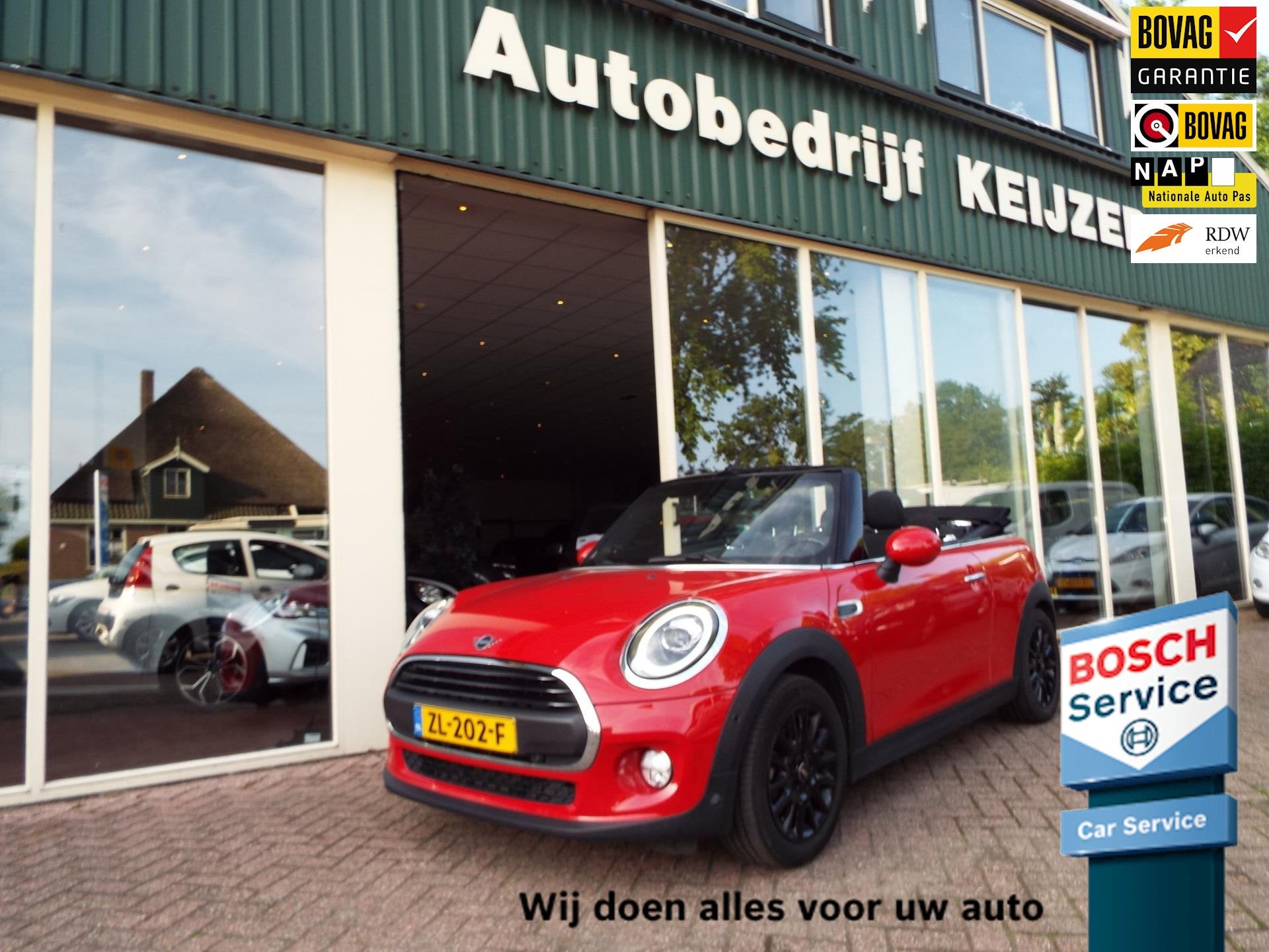 Mini Mini Cabrio 1.5 One Chili CABRIO-STOELVERW-CLIMA-NL AUT, Voorwielaandrijving, Dealer onderhouden, Gebruikt, Cabriolet