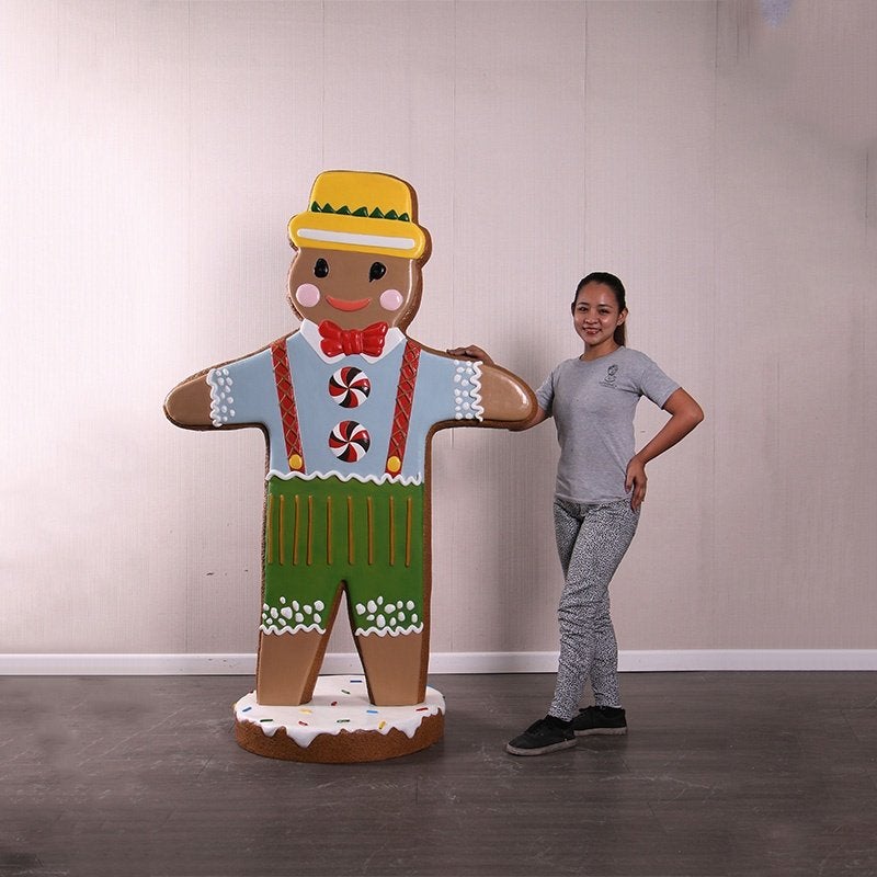Gingerbread Man – Peperkoek beeld Hoogte 183 cm