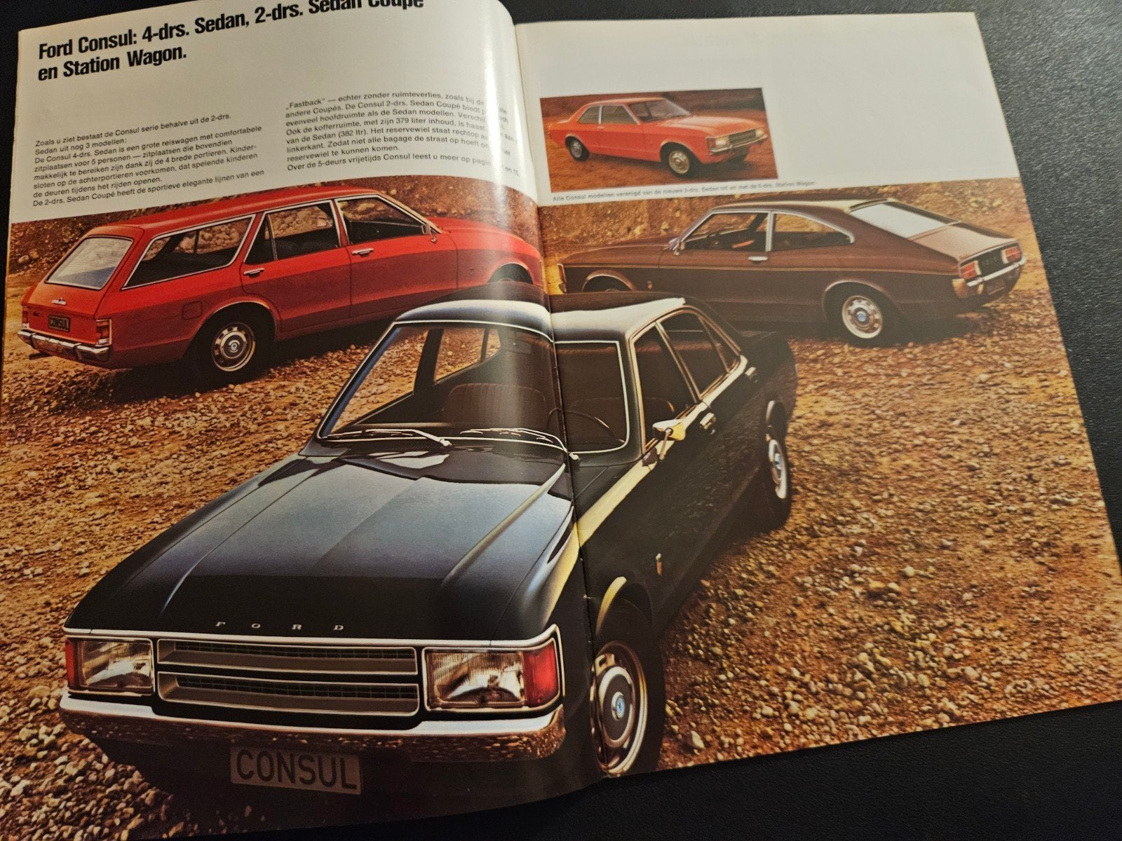 Brochure Ford Consul 1973, Ophalen of Verzenden, Zo goed als nieuw, Ford