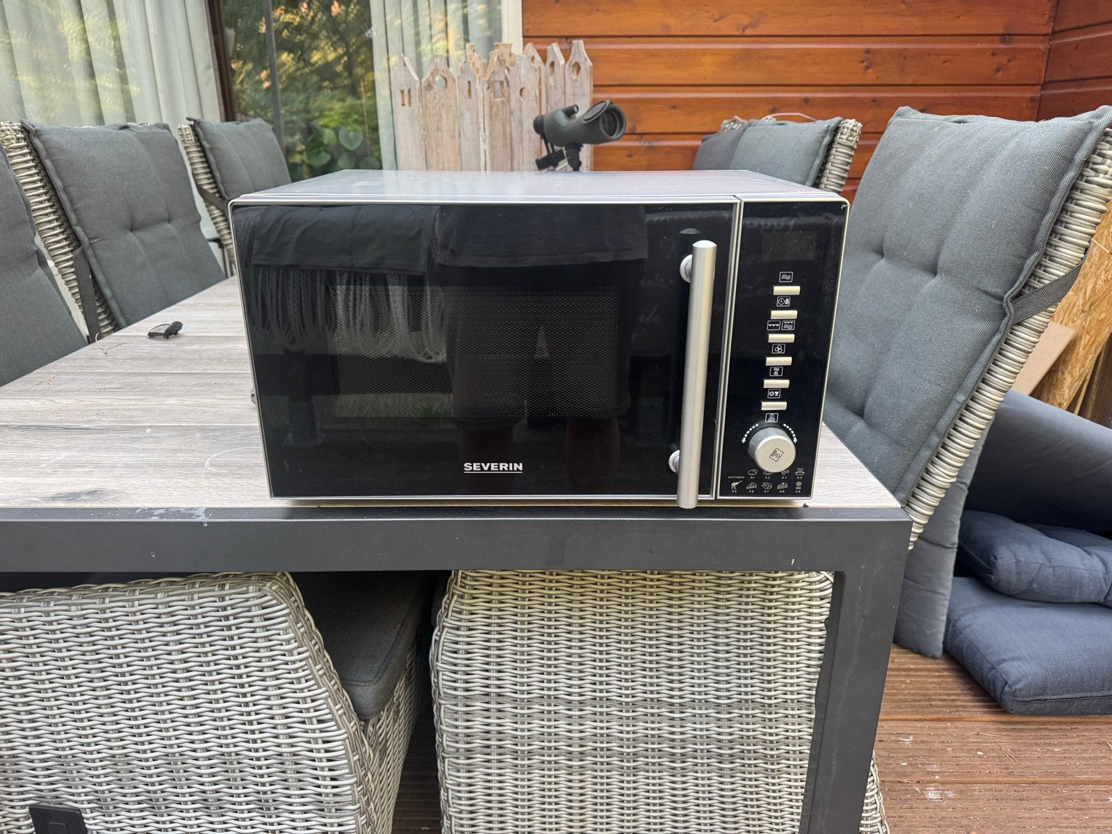 Severin Combimagnetron - Zwart/Zilver - Zo goed als nieuw, Combimagnetron, Grill, Ophalen of Verzenden, Zo goed als nieuw