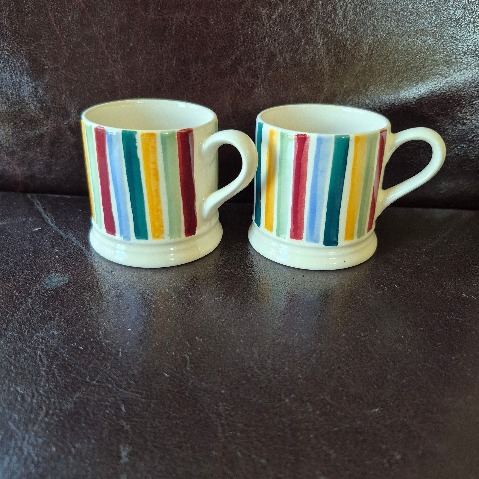 Emma Bridgewater 2 minimokjes strepen nieuw, Nieuw, Emma Bridgewater, Overige stijlen, Aardewerk