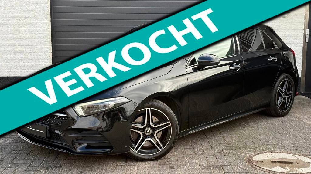 Mercedes-Benz A-klasse 250 e AMG| Pano | Burmester | HUD | D, Auto's, Gebruikt, Zwart, 4 cilinders, Zwart