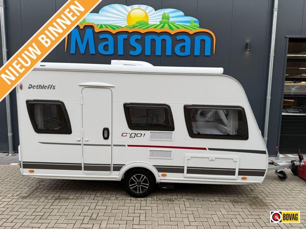 Dethleffs C'Go 415 QL: Zeer compleet, Caravans en Kamperen, Caravans, Schokbreker, Tot en met 3, Overige, Dwarsbed