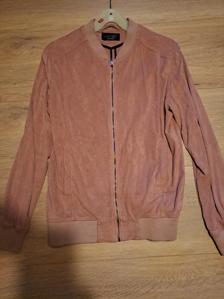Zara Man suède-look bomberjack - Maat L, Maat 52/54 (L), Ophalen of Verzenden, Zara Man, Roze