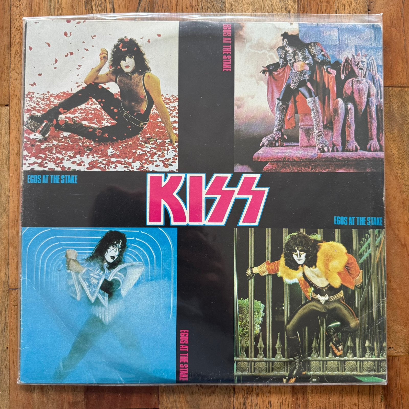 KISS LP EGOS AT THE STAKE (JAPAN 1981 ORIGINAL), Ophalen of Verzenden, Gebruikt
