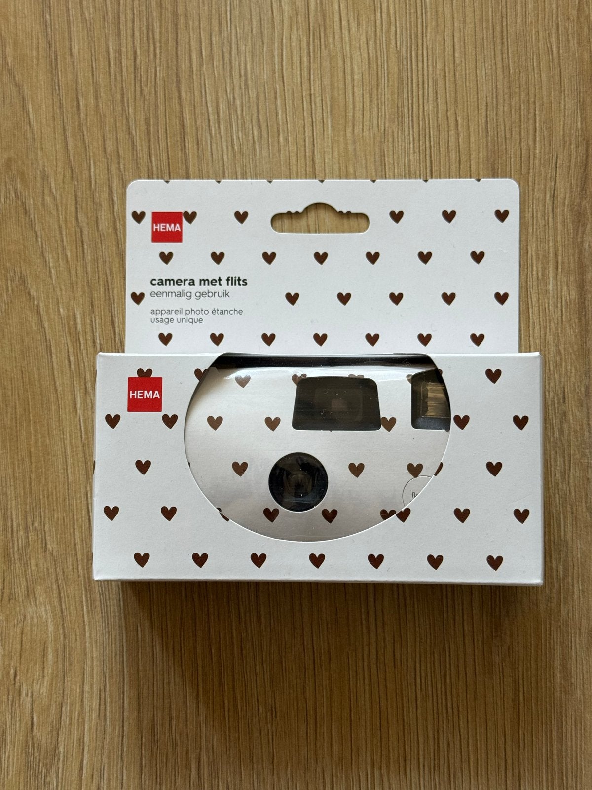 Hema wegwerpcamera met flits - Nieuw in verpakking, Verzenden, Nieuw, Compact, Overige Merken