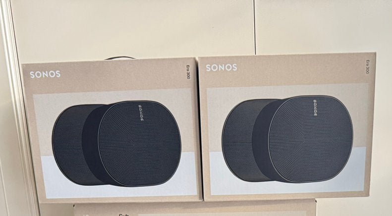 Gloed Nieuw: Sonos Era 300 duo set zwart garantie en factuur, Ophalen, Nieuw, Subwoofer, Sonos
