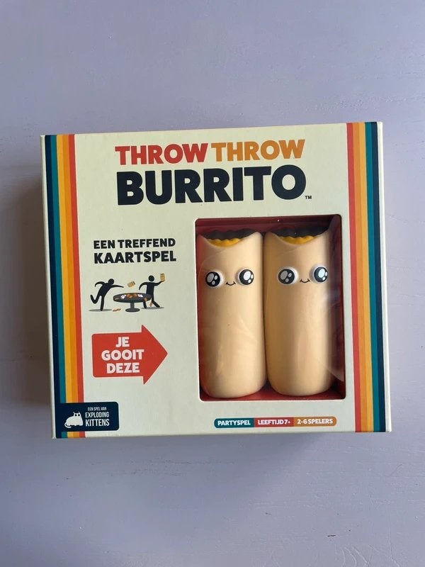Throw Throw Burrito (Originele Editie, ongespeeld), Vijf spelers of meer, Ophalen of Verzenden, Nieuw, Exploding Kittens