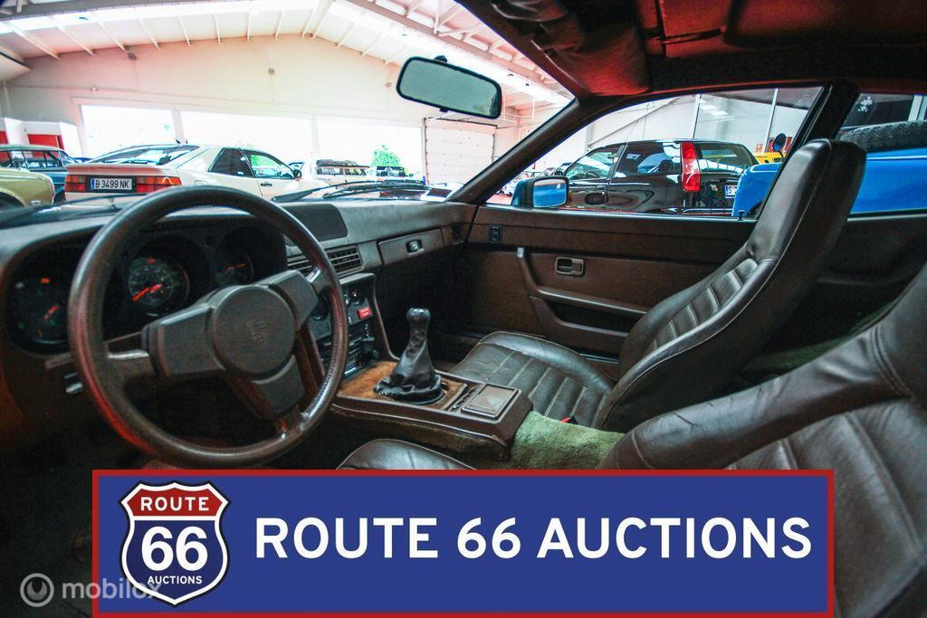 Porsche 924 Turbo | 1980 | Route 66 Auctions, Auto's, Oldtimers, Overige carrosserieën, Zwart, Bedrijf, Porsche
