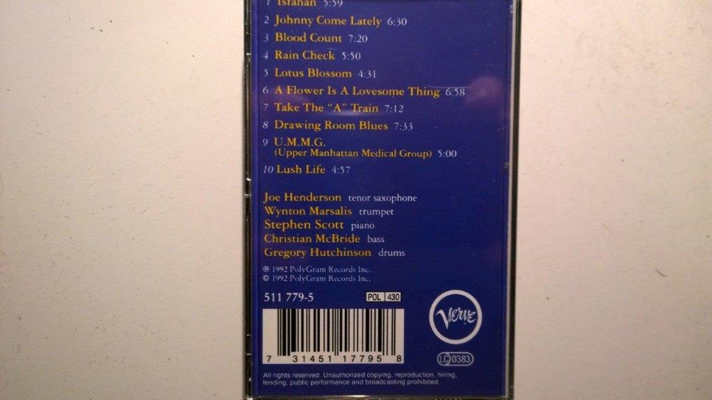 Joe Henderson - Lush Life (DCC), Cd's en Dvd's, Cassettebandjes, Luiksingel 25 1066JH Amsterdam, Sales@cddealer.nl, Ophalen of Verzenden