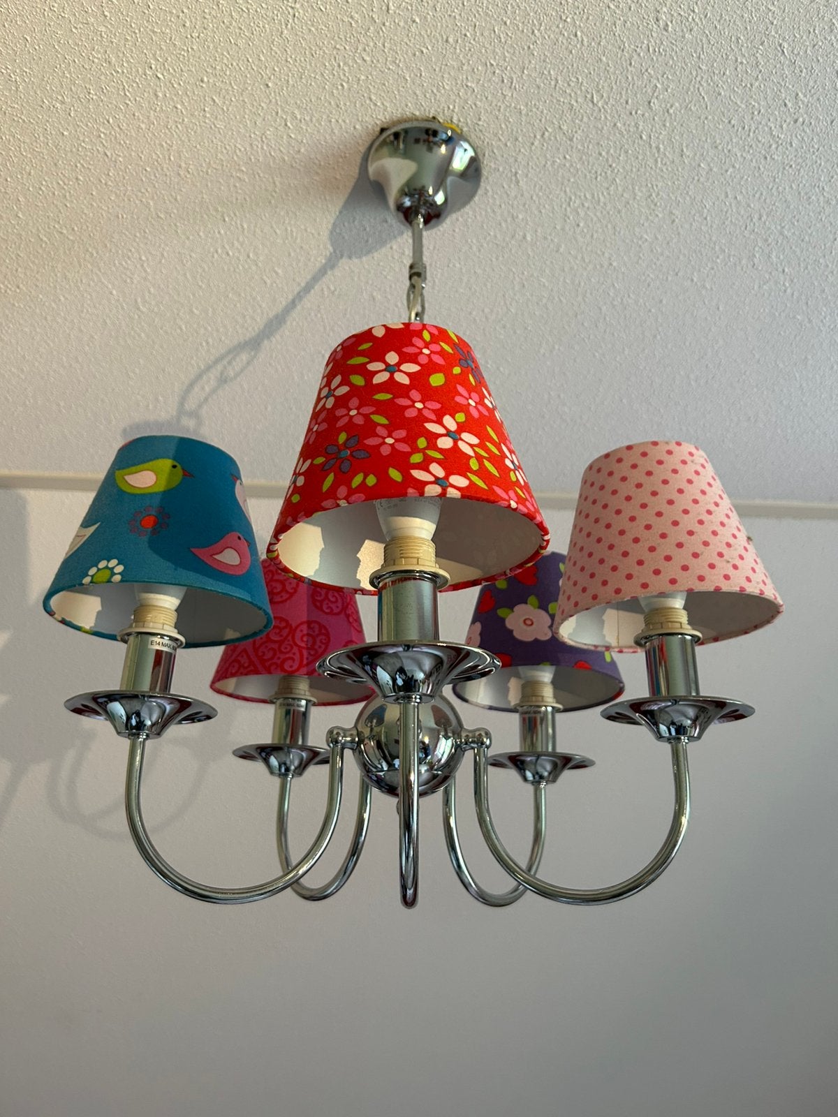 Prinsessen kroonluchter, Huis en Inrichting, Lampen | Kroonluchters, Ophalen, Zo goed als nieuw, Metaal