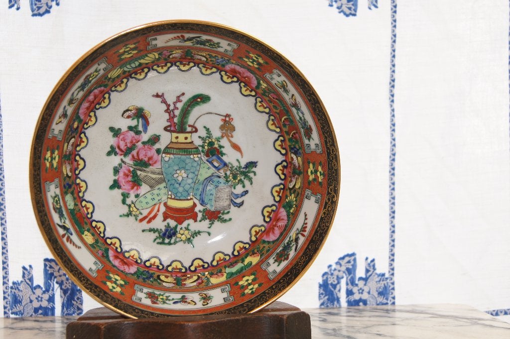 Kom met vogels en bloemen, Antiek en Kunst, Ophalen of Verzenden