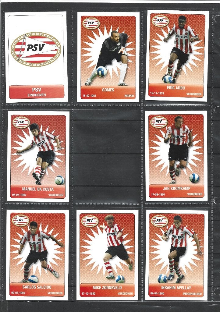 Voetbal plaatjes PSV  Plus Official Partner Eredivisie, Ophalen of Verzenden, Zo goed als nieuw, PSV, Poster, Plaatje of Sticker
