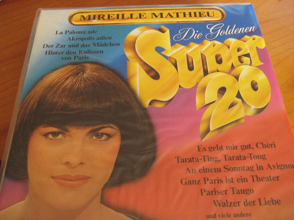LP, Mireille Mathieu: Die goldenen Super 20, Cd's en Dvd's, Ophalen of Verzenden, Zo goed als nieuw, LP