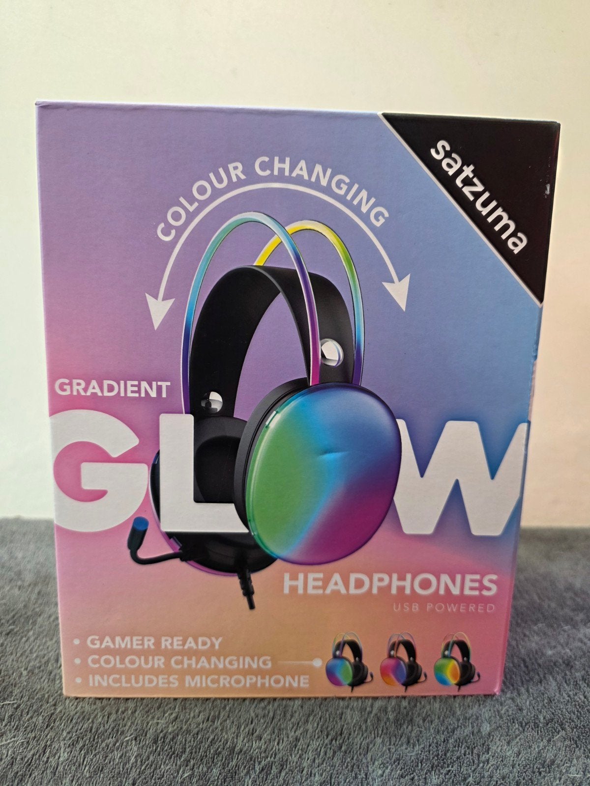 Satzuma Gradient Glow Koptelefoon met LED en Microfoon