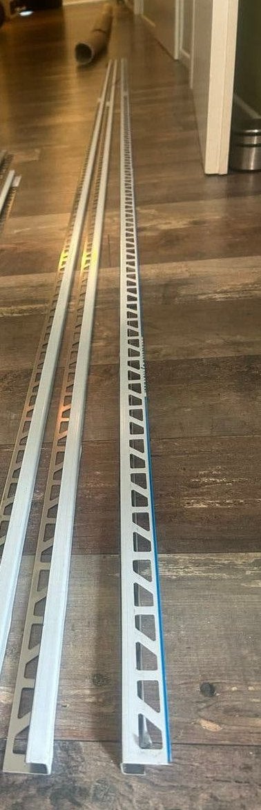 9m PRO++ Quadro RVS tegelprofiel 11mmx3000mm RVS geborsteld, Doe-het-zelf en Verbouw, Metalen, Ophalen, Nieuw, Overige metalen