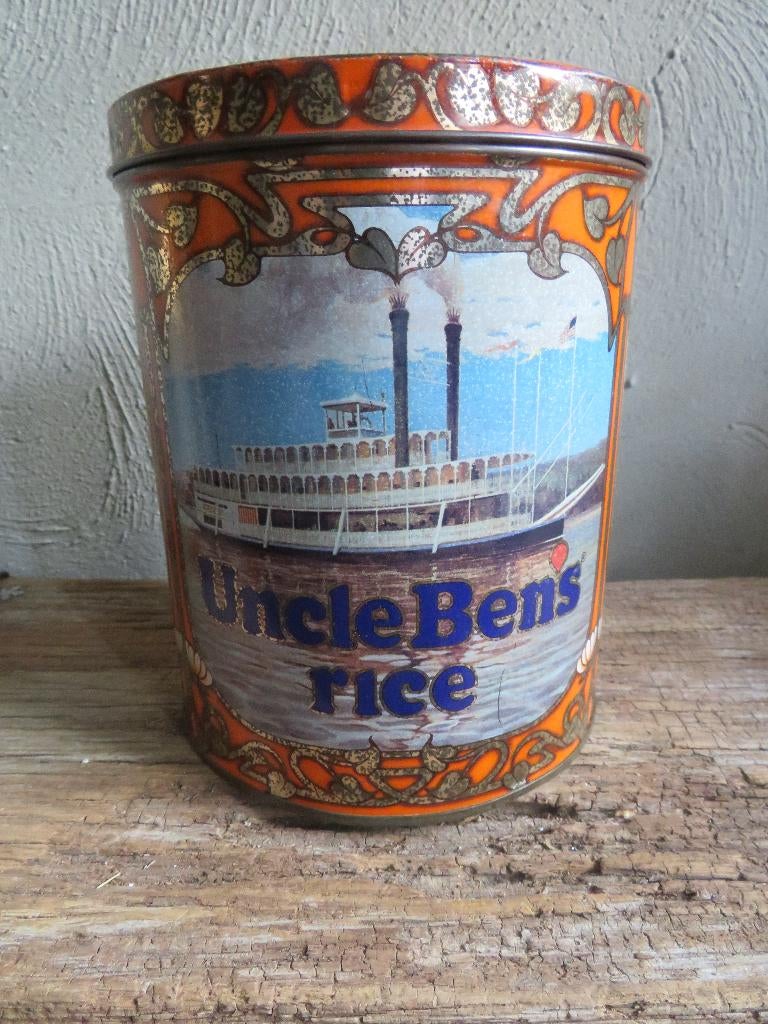 uncle ben's rice blik, Verzamelen, Blikken, Ophalen of Verzenden, Gebruikt, Overige