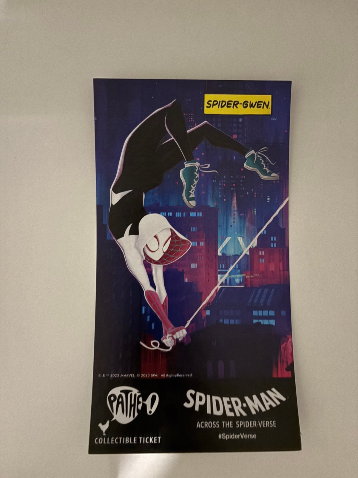 Spider-Man Across the Spider-Verse Pathe Collectible Kaart, Ophalen of Verzenden