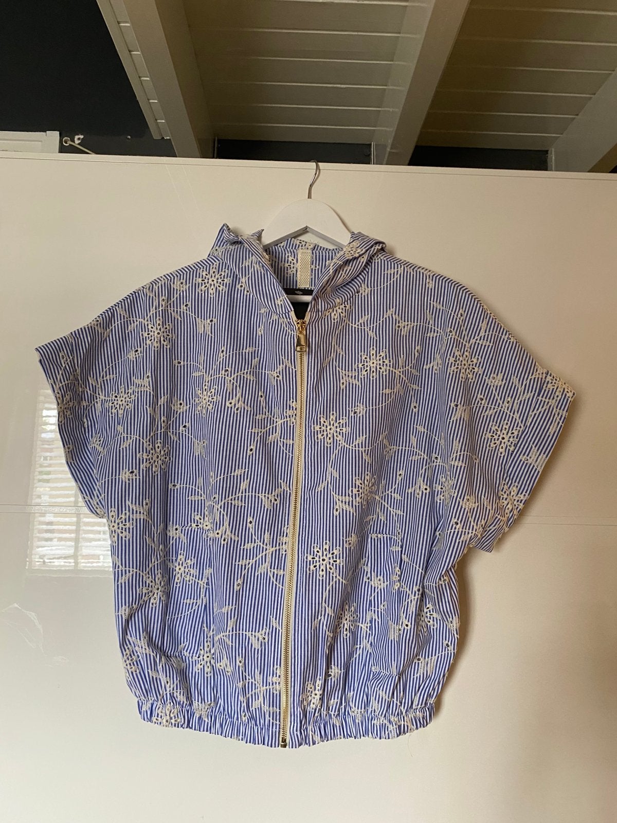 Keuk blouse jasje, Ophalen of Verzenden, Zo goed als nieuw, Maat 46/48 (XL) of groter, Blauw