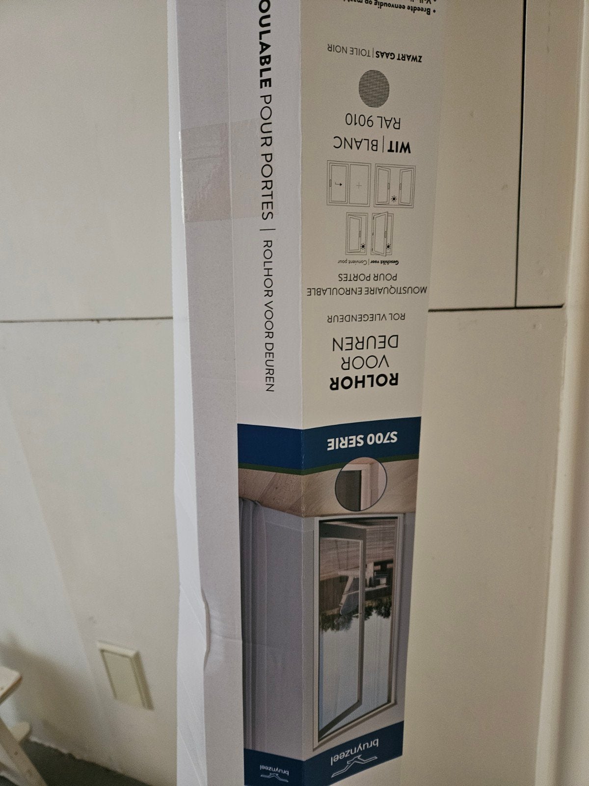Bruynzeel Rolhordeur S700 Serie Wit RAL 9010, Doe-het-zelf en Verbouw, Ophalen, 80 tot 100 cm, 215 cm of meer, Hordeur