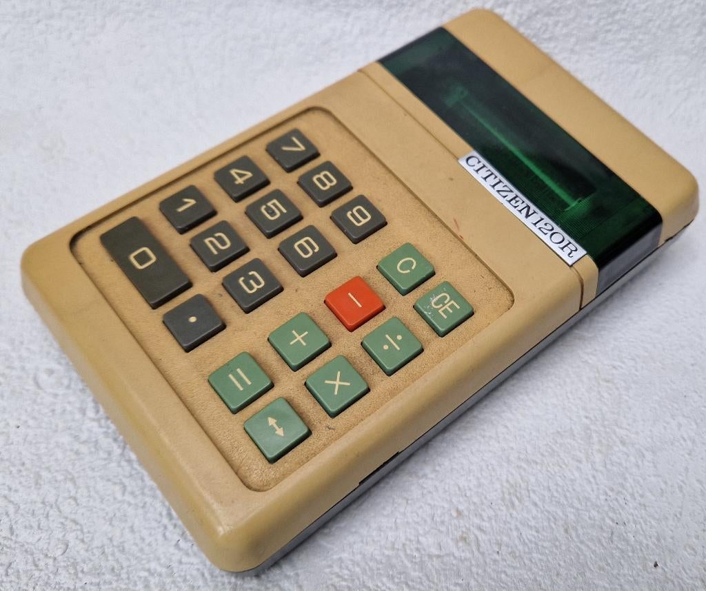 Vintage electronic calculator CITIZEN 120R oude 'rekendoos', Diversen, Ophalen of Verzenden, Gebruikt