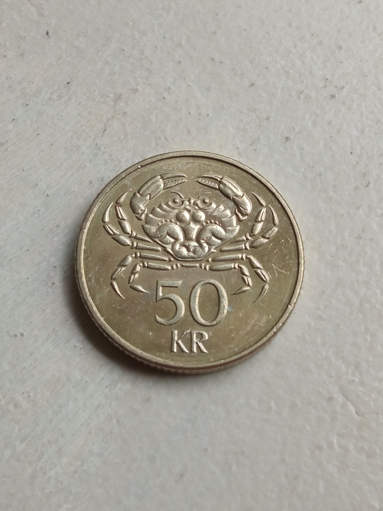 IJsland 50 kronen 2005., Ophalen of Verzenden, Overige landen, Losse munt