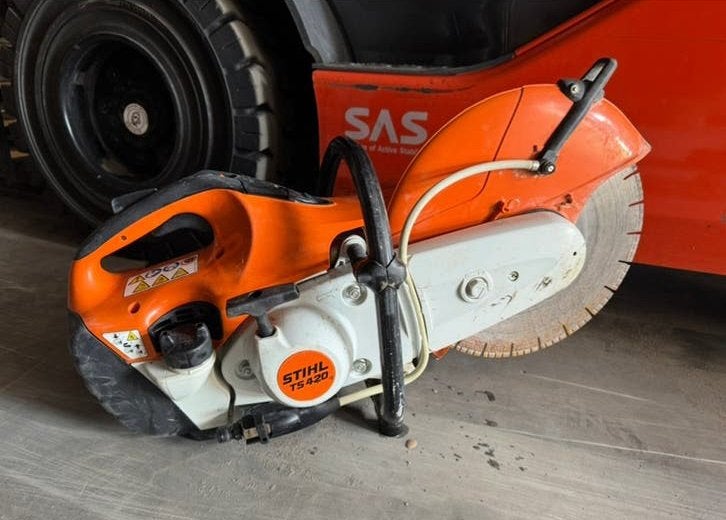 Stihl TS420 Benzine Doorslijper 350mm bandenzaag, Doe-het-zelf en Verbouw, Gebruikt, 70 mm of meer, Overige typen, Ophalen of Verzenden