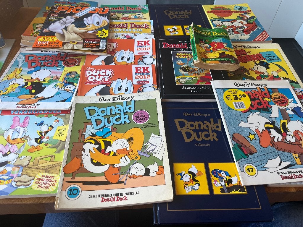 Grote verzameling klassieke stripboeken (120+ stuks), Meerdere stripboeken, Ophalen of Verzenden, Gelezen