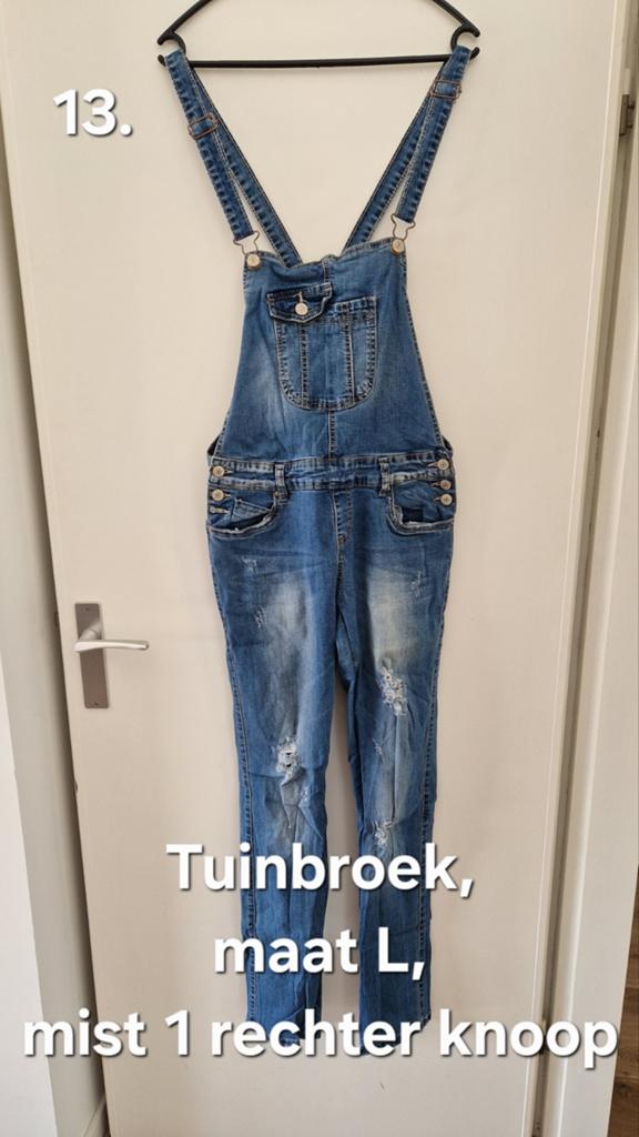 Tuinbroek, maat L, Ophalen of Verzenden, Zo goed als nieuw, Maat 42/44 (L)
