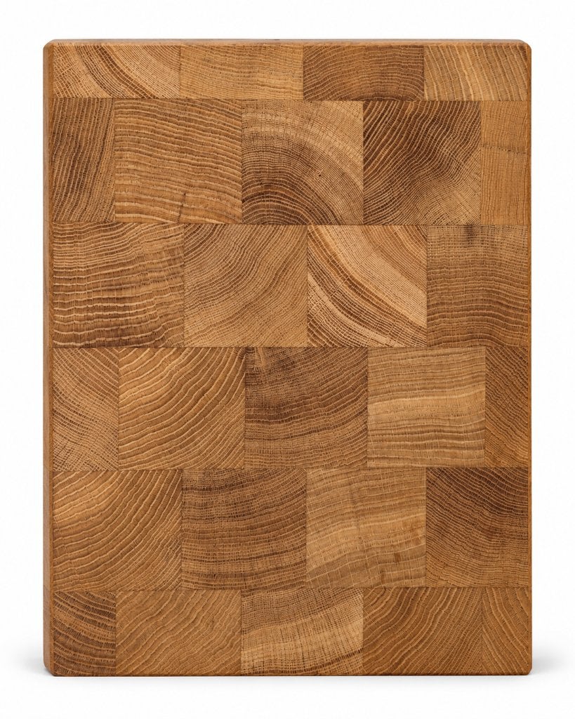 Handgemaakt Eikenhouten Hakblok Kopshout – 35x25x4 cm, Overige typen, Nieuw, Ophalen of Verzenden, .