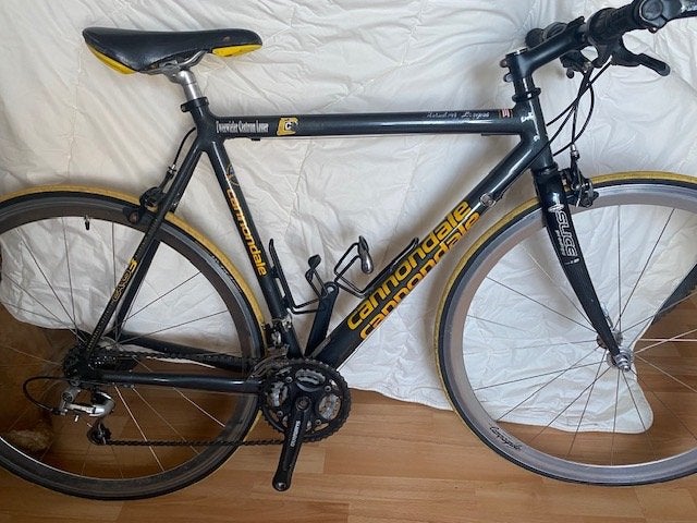 Cannondale racefiets met recht stuur., Gebruikt, Aluminium, Meer dan 20 versnellingen, Ophalen