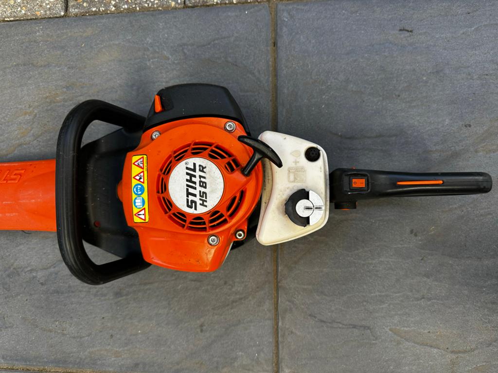 Stihl HS 81 R Heggenschaar Benzine + Aspen 2 Brandstof, Tuin en Terras, Heggenscharen, Ophalen, Gebruikt, Benzine