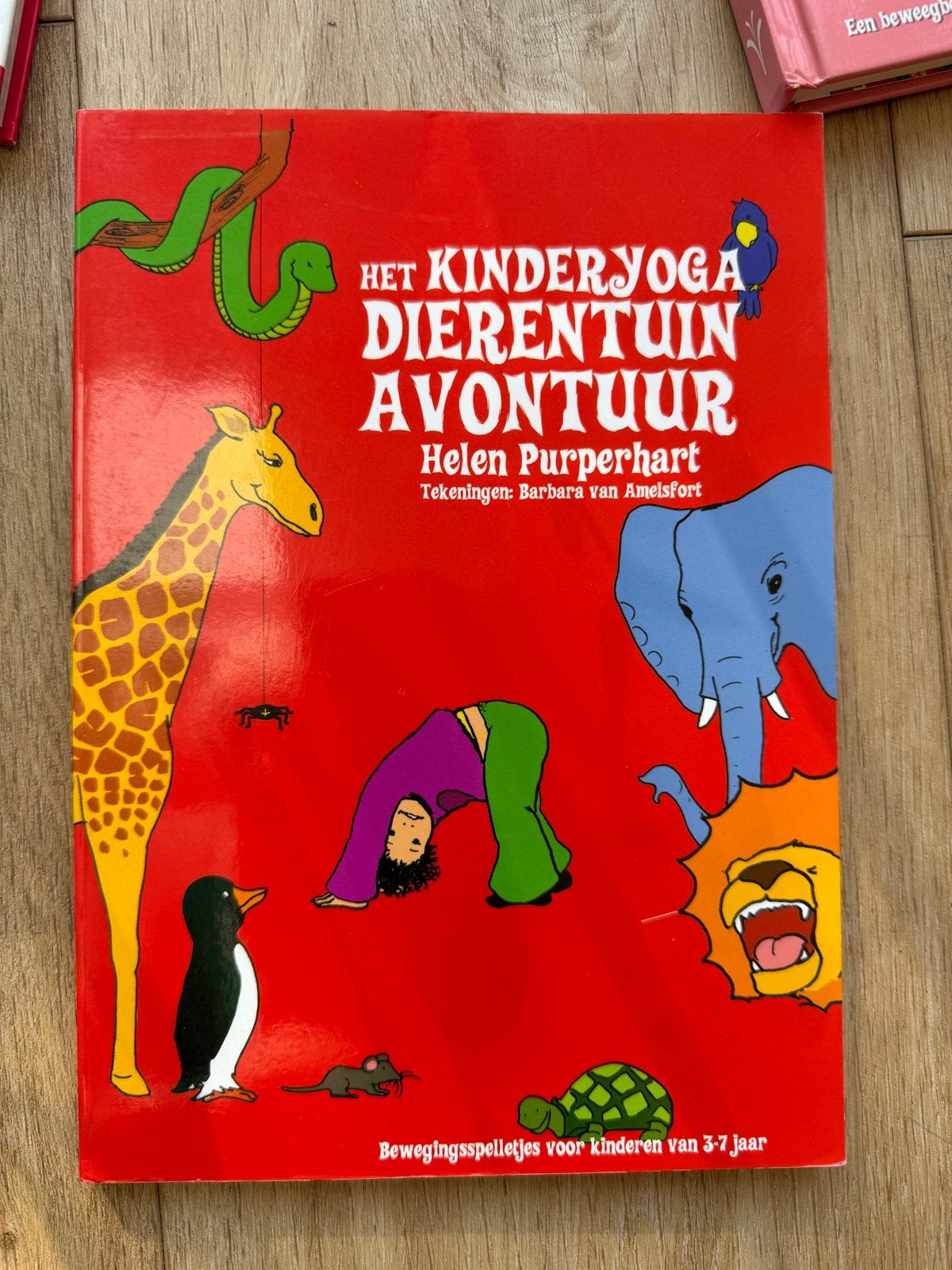 Het Kinderyoga Dierentuin Avontuur - Helen Purperhart, Non-fictie, Jongen of Meisje, Ophalen of Verzenden, Zo goed als nieuw