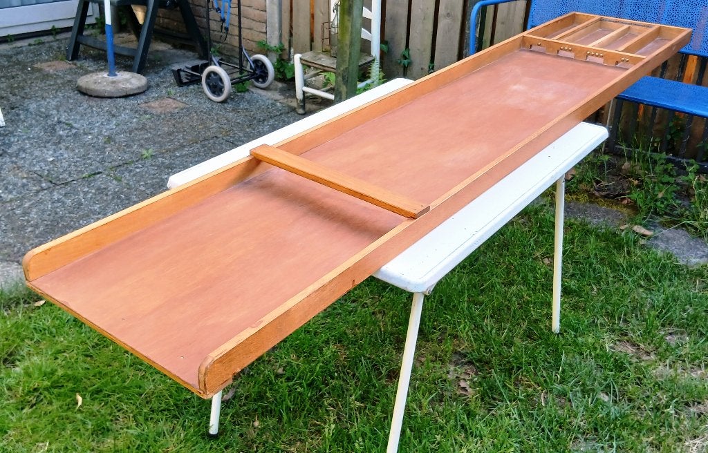 Sjoelbak in zeer goede staat ( 200 x 40 cm ), Vijf spelers of meer, Ophalen, Gebruikt