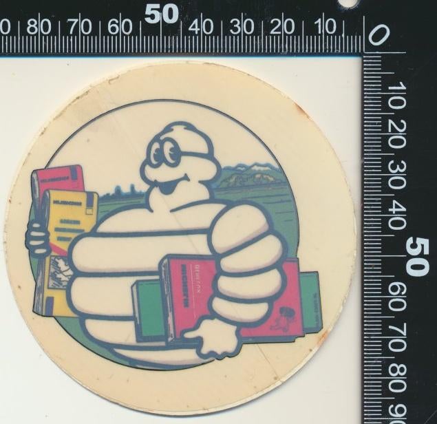 Sticker: Michelin - Wegenkaarten, Verzamelen, Ophalen of Verzenden, Zo goed als nieuw, Auto of Motor