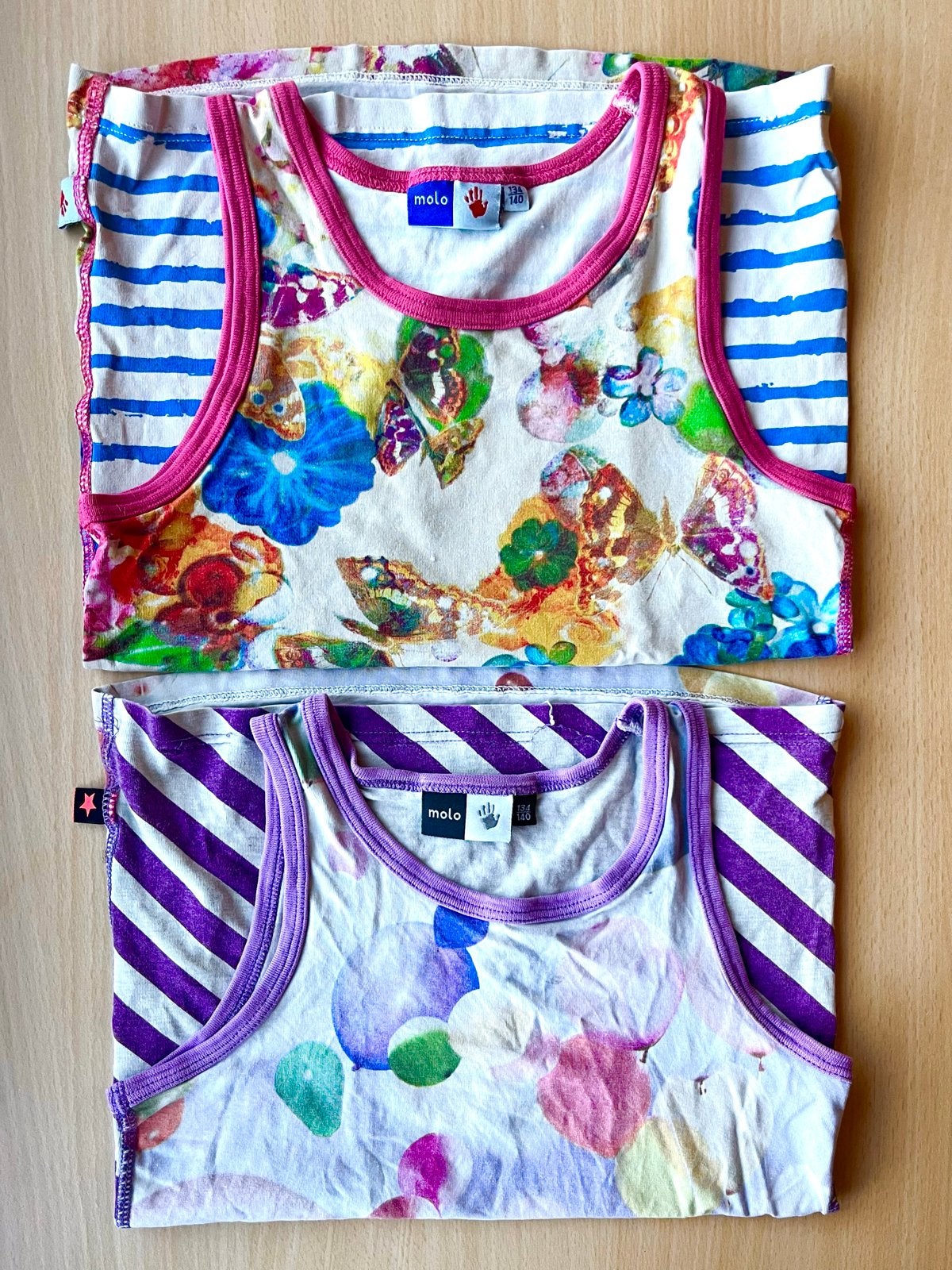 2 Molo hemdjes maat 134/140, Ophalen of Verzenden, Gebruikt, Jongen of Meisje, Nacht- of Onderkleding