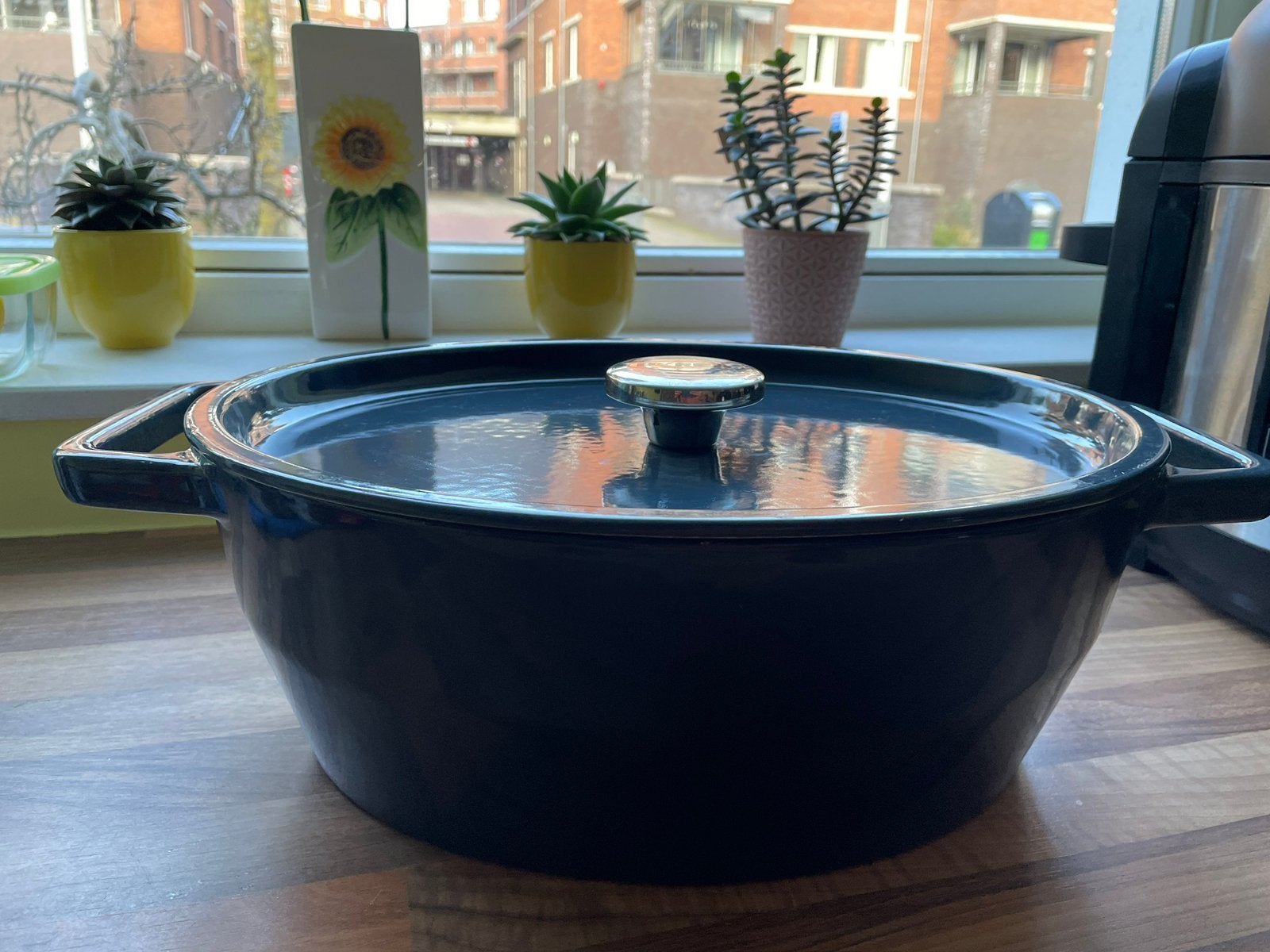 Pyrex SlowCook 33 cm Oval Gietijzeren Braadpan, Huis en Inrichting, Ophalen, Zo goed als nieuw, Gietijzer